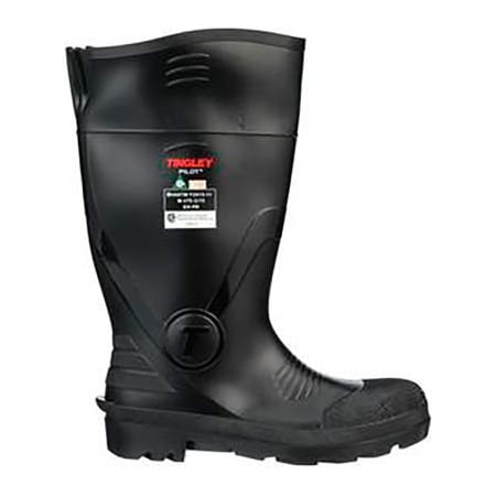 Tingley Rubber Boots, Steel Toe, 15" Height, Black, 9 31341.09